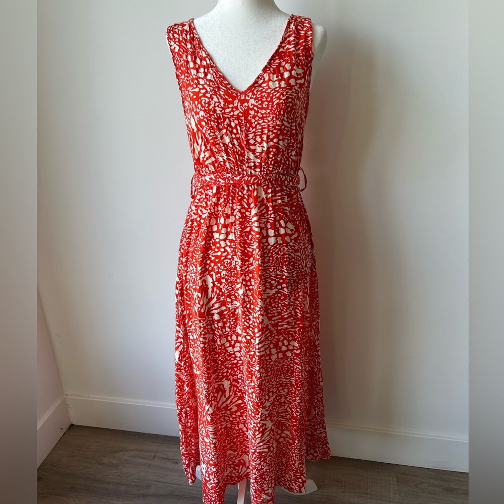 Orange Floral dress